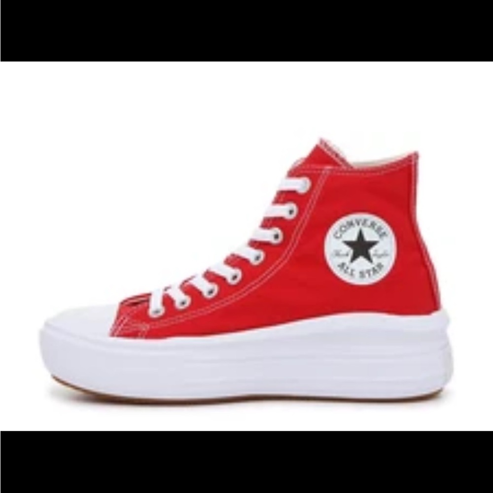 Women’s Converse Platform Chuck Taylor All Star Move Red White Shoes